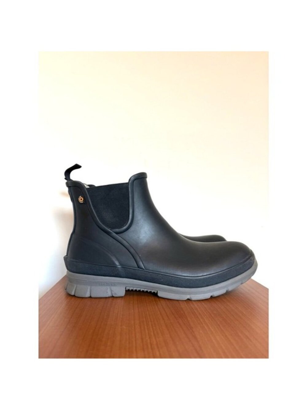 Bogs Chelsea Winter Rain Boots Amanda II Plush Waterproof - Black size 10